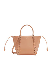Leather shoulder bag Le Hige - Antique Pink
