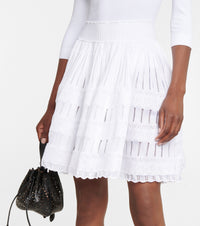 Fluid high-waisted skirt - Optic White