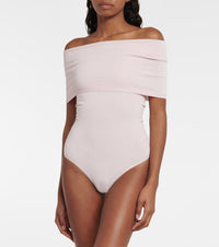 Bare Shoulders Bodysuit - Dragée Pink