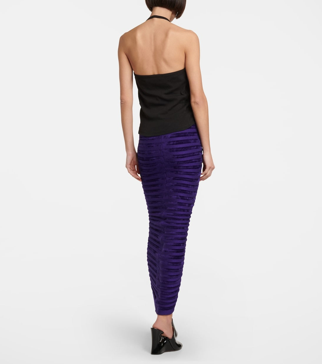 Ribbed tank top - Black Alaïa