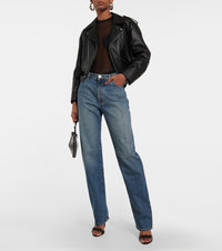 Slightly Washed Flared Jeans - Vintage Blue