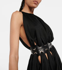 Fluid goddess maxi dress - Black Alaïa