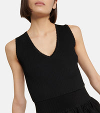 Robe à chevrons bicolore - Noir & Blanc