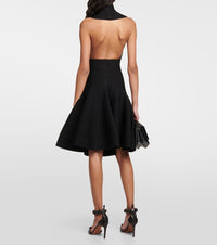 Robe évasée côtelée - Noir Alaïa