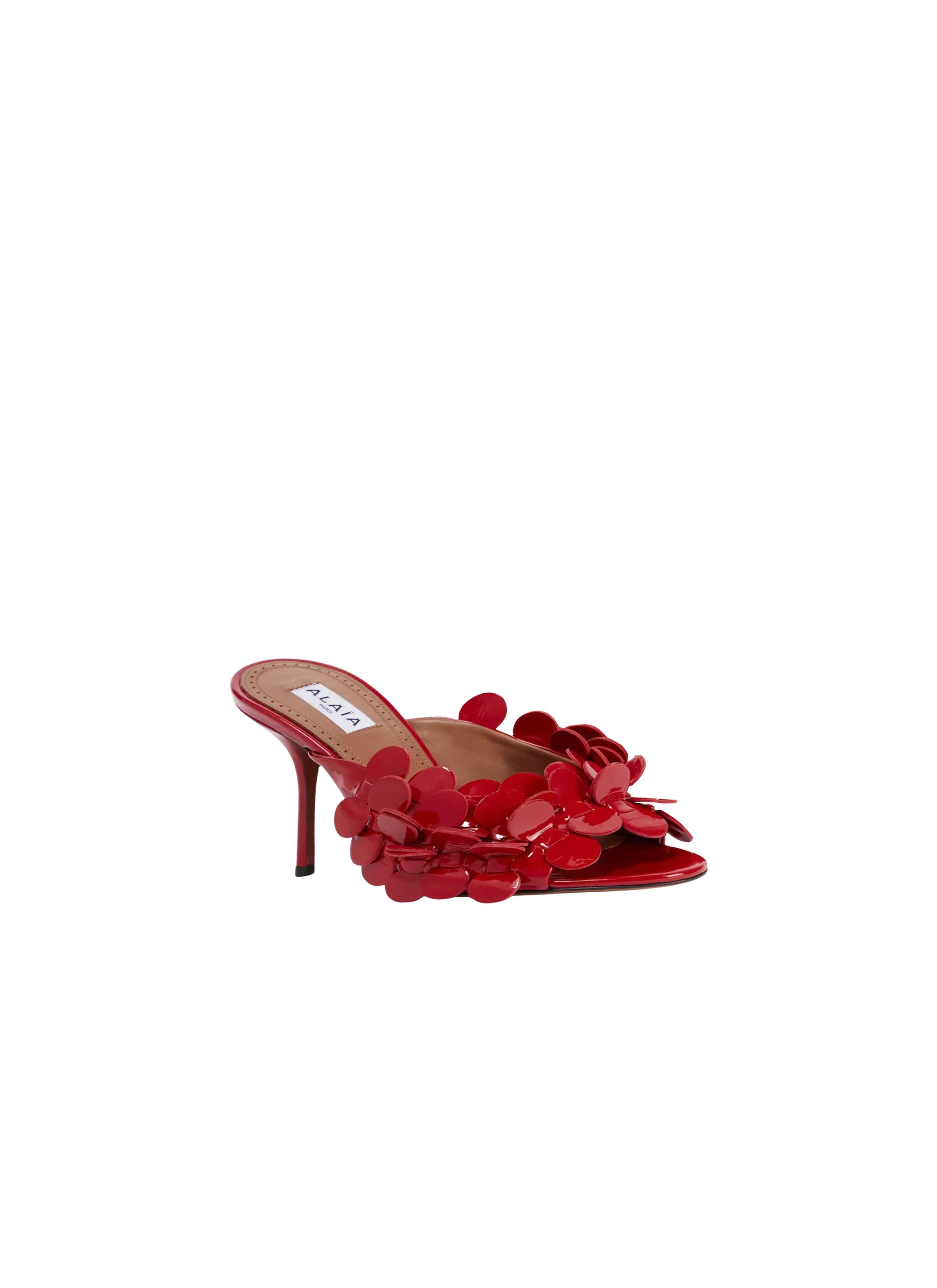 Confettis Heeled Mules in Patent Leather - Lacquer