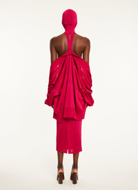 Robe longue à manches longues - Fuschia