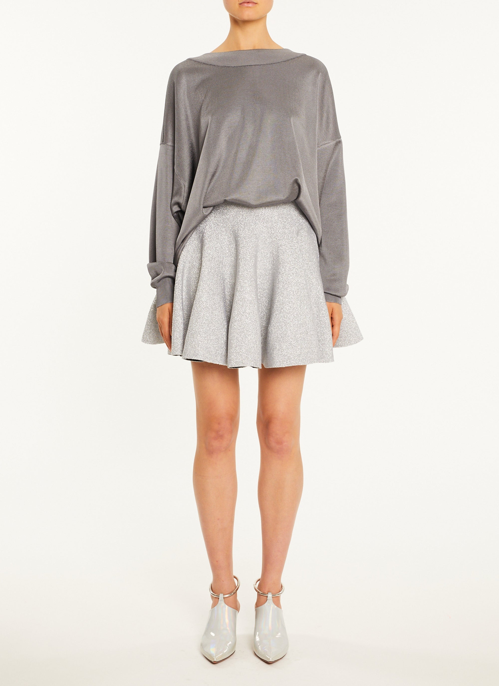 Pull grandes manches - Acier
