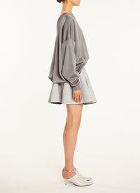 Pull grandes manches - Acier