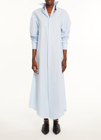 Robe chemise droite unie - Blanc