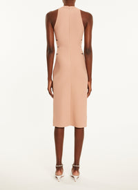 Robe sans manches moulants à découpes - Bois de Rose