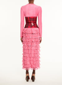 Robe à col rond en laine mélangée - Candy
