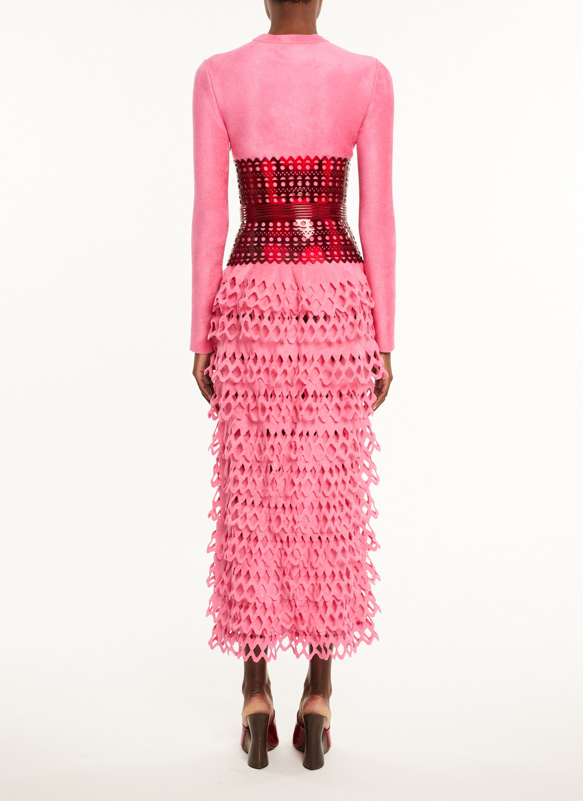 Robe à col rond en laine mélangée - Candy