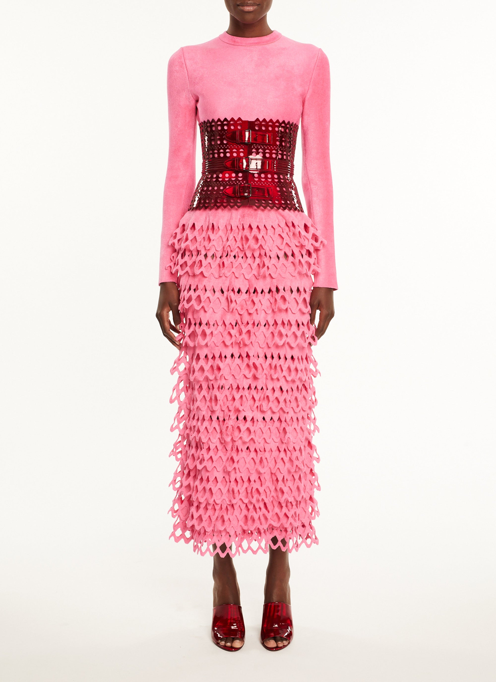 Robe à col rond en laine mélangée - Candy