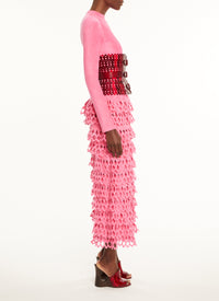 Robe à col rond en laine mélangée - Candy