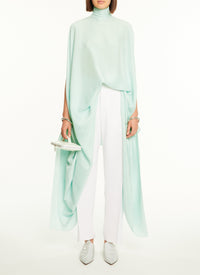 Silk bracelet dress - Almond green