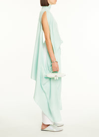 Silk bracelet dress - Almond green