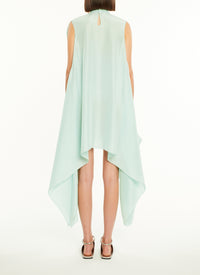 Silk bracelet dress - Almond green