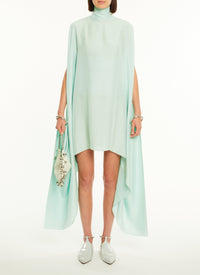 Silk bracelet dress - Almond green