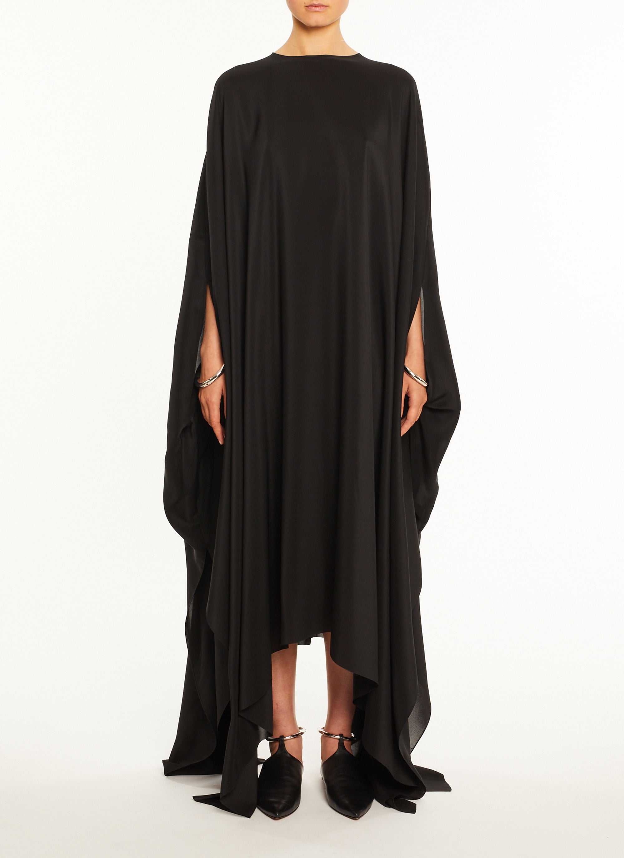 Silk kaftan dress - Black Alaïa