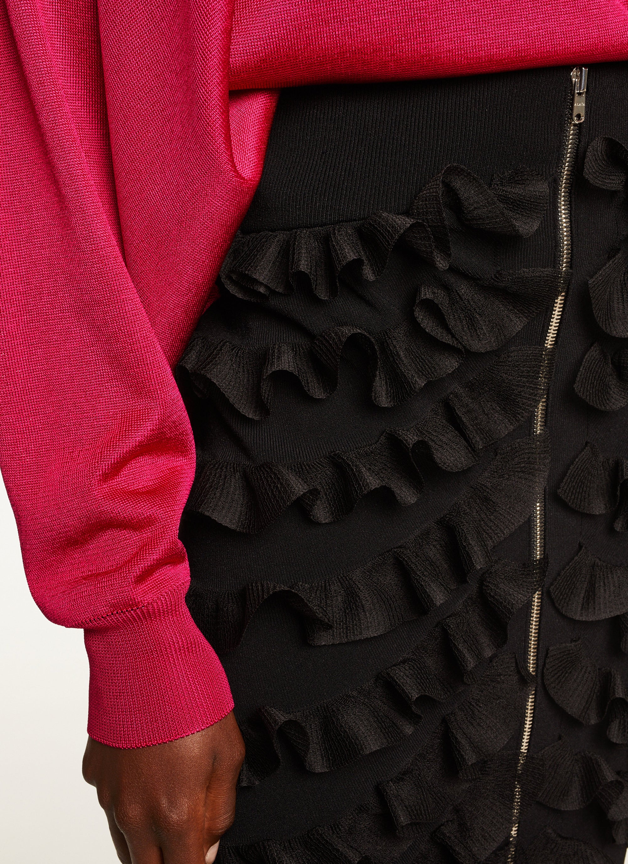 Pull grandes manches - Fuschia