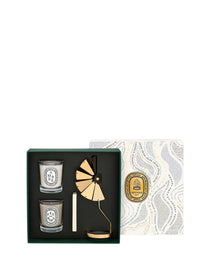Set Carrousel + 2 bougies 70G (Ambre + Feu De Bois)