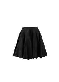 Velvet short skirt - Black intense