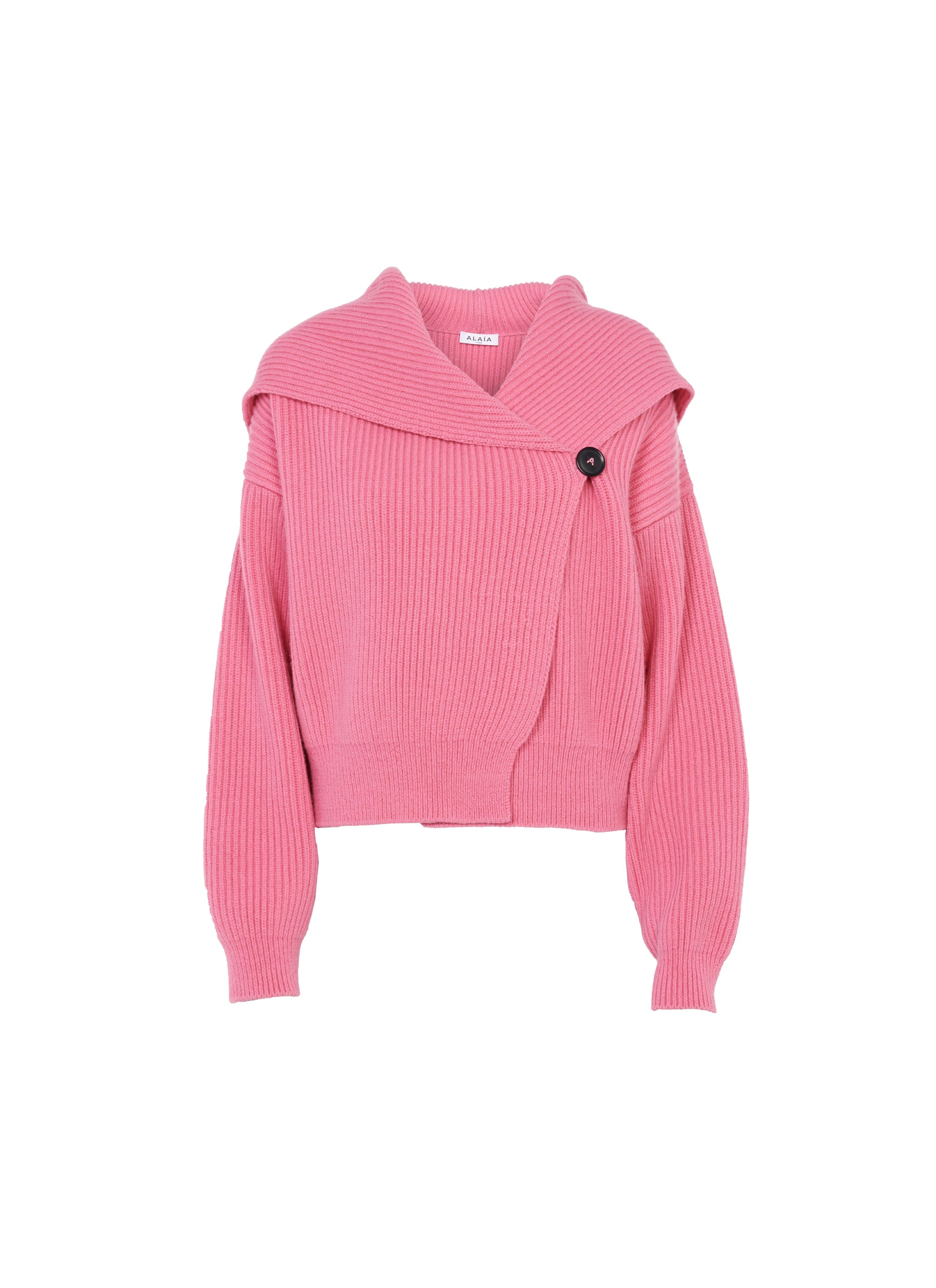 Wool long sleeve cardigan - Candy