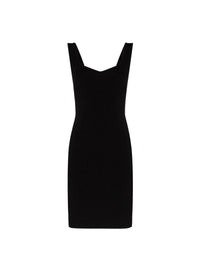 Robe droite en maille - Noir