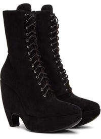 Bottines Plexi en cuir - Noir