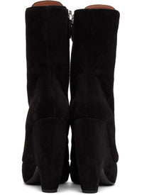 Bottines Plexi en cuir - Noir