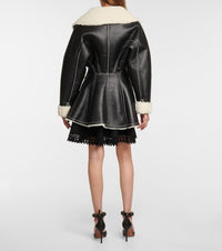 Wool coat - Black & Off-white