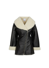 Wool coat - Black & Off-white