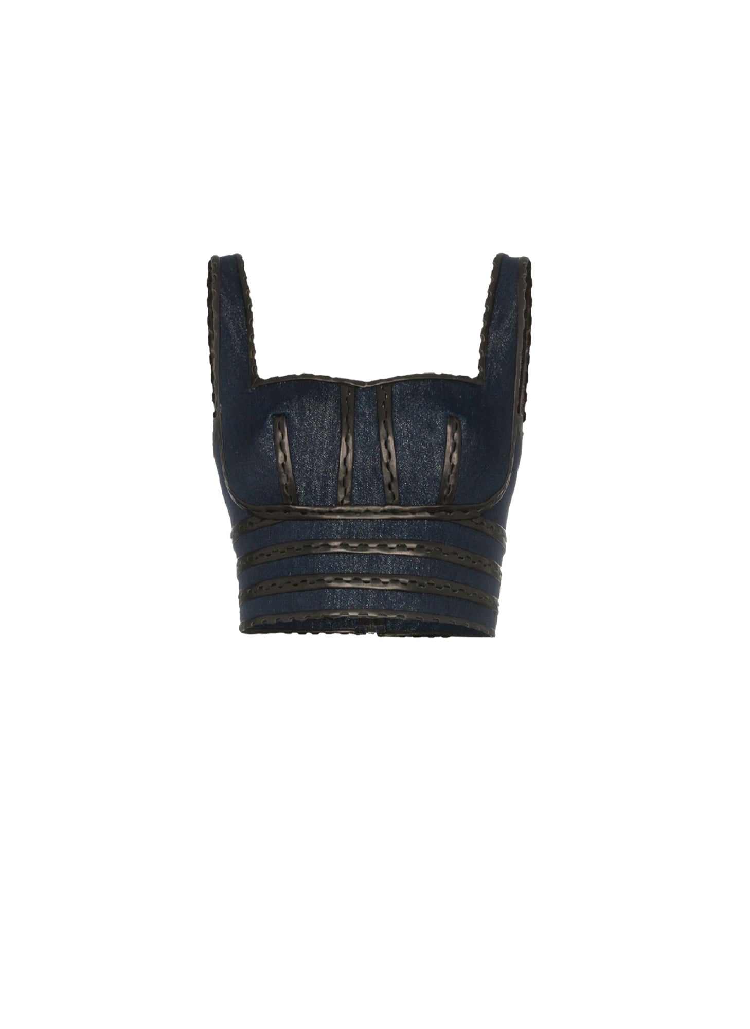 Bustier en denim - Argent