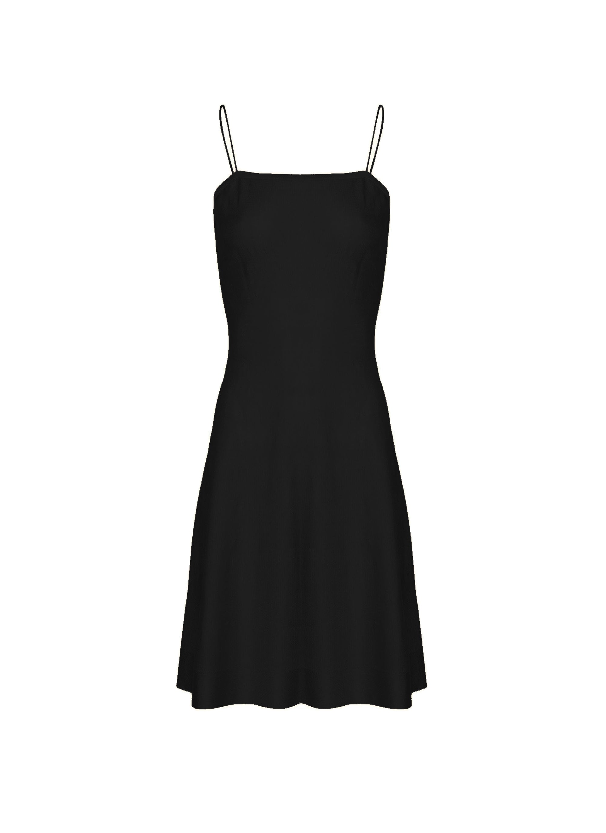 Fond de robe courte Intime - Noir