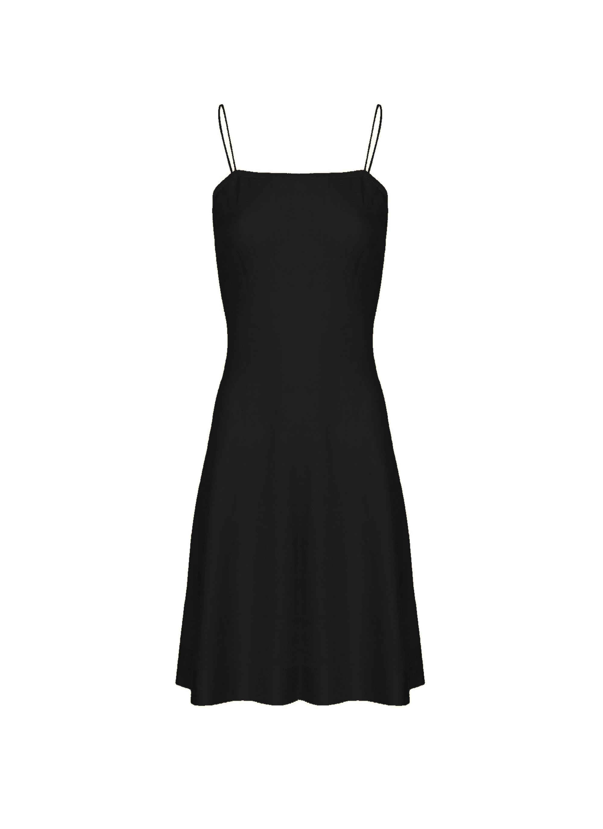 Fond de robe courte Intime - Noir