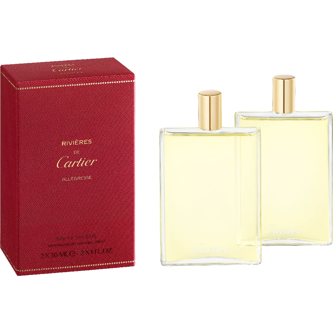 Recharges Eau de Toilette Rivières de Cartier Allégresse 2x30ml