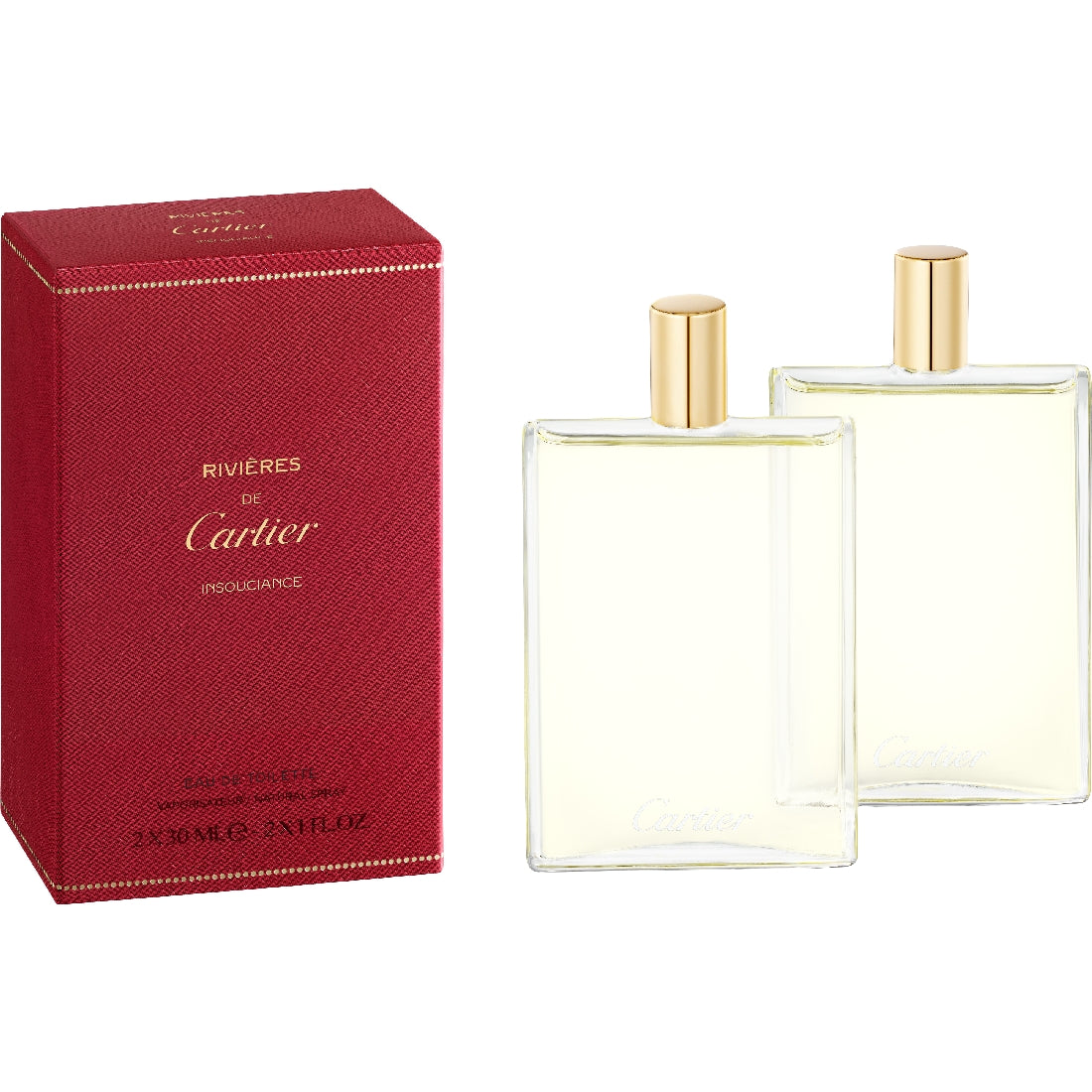 Recharges Eau de Toilette Rivières de Cartier Insouciance 2x30ml