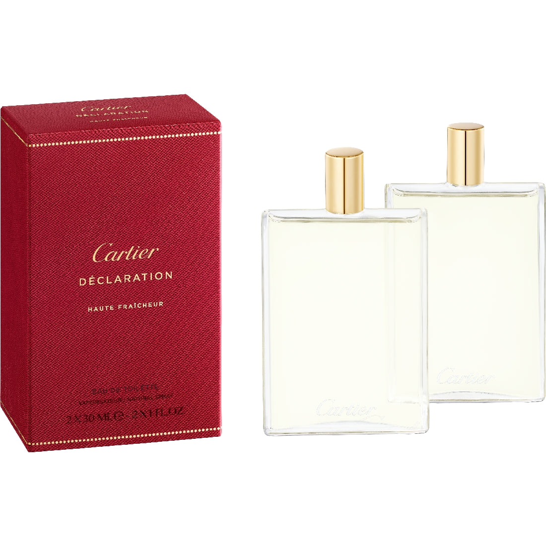 Recharges Eau de Toilette Déclaration Haute Fraîcheur Homme 2x30ml