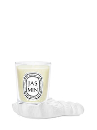 Shell base for small candle