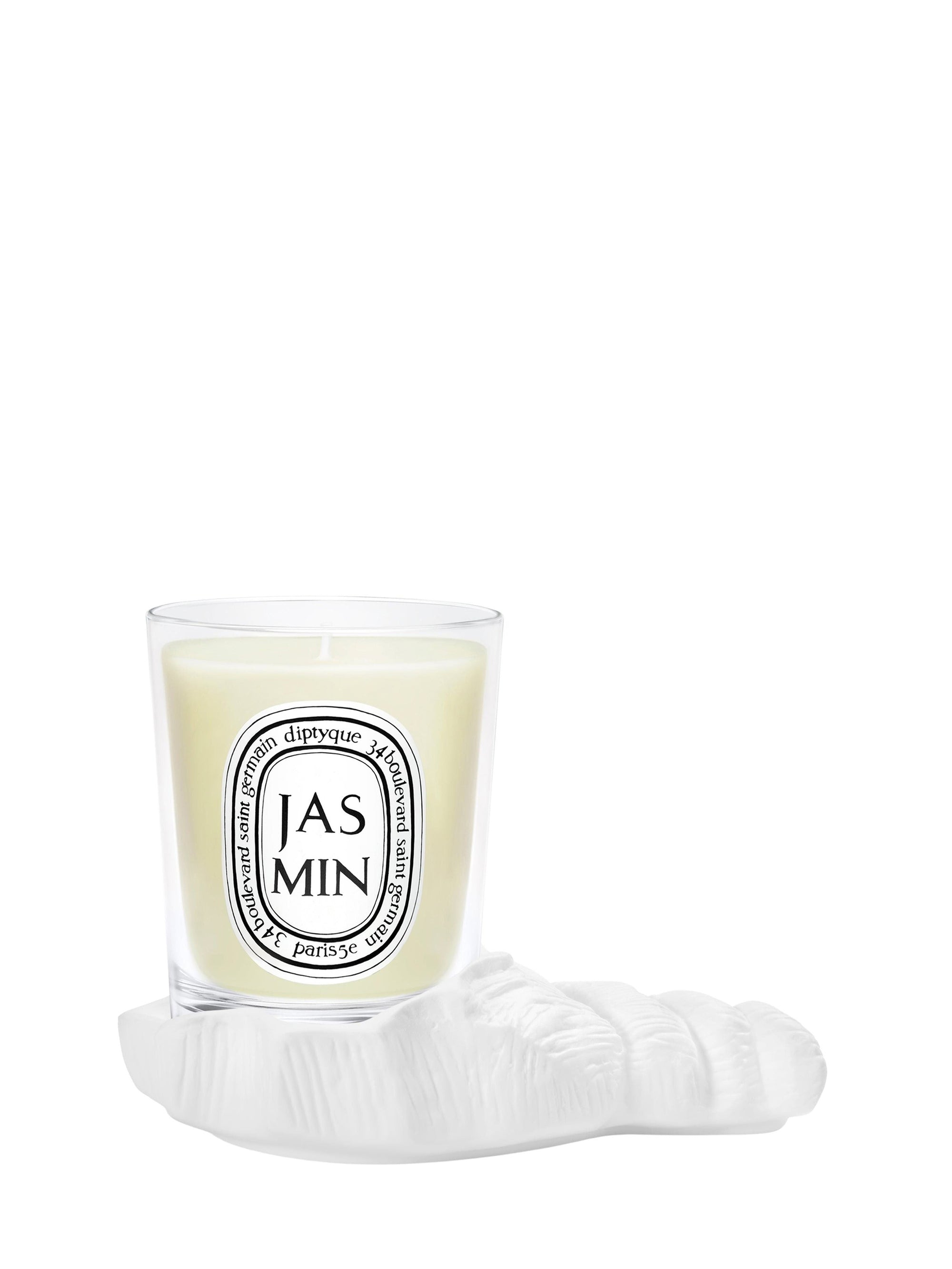 Shell base for small candle