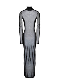 Robe moulante transparente - Noir Alaïa