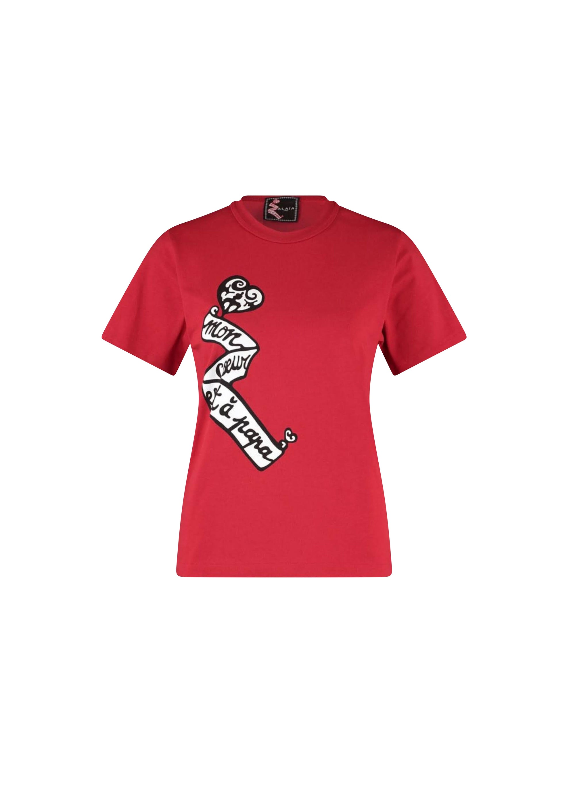 T-shirt Mon cœur - Rouge & Noir