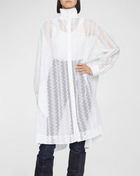 Tunique à broderie vague - Blanc