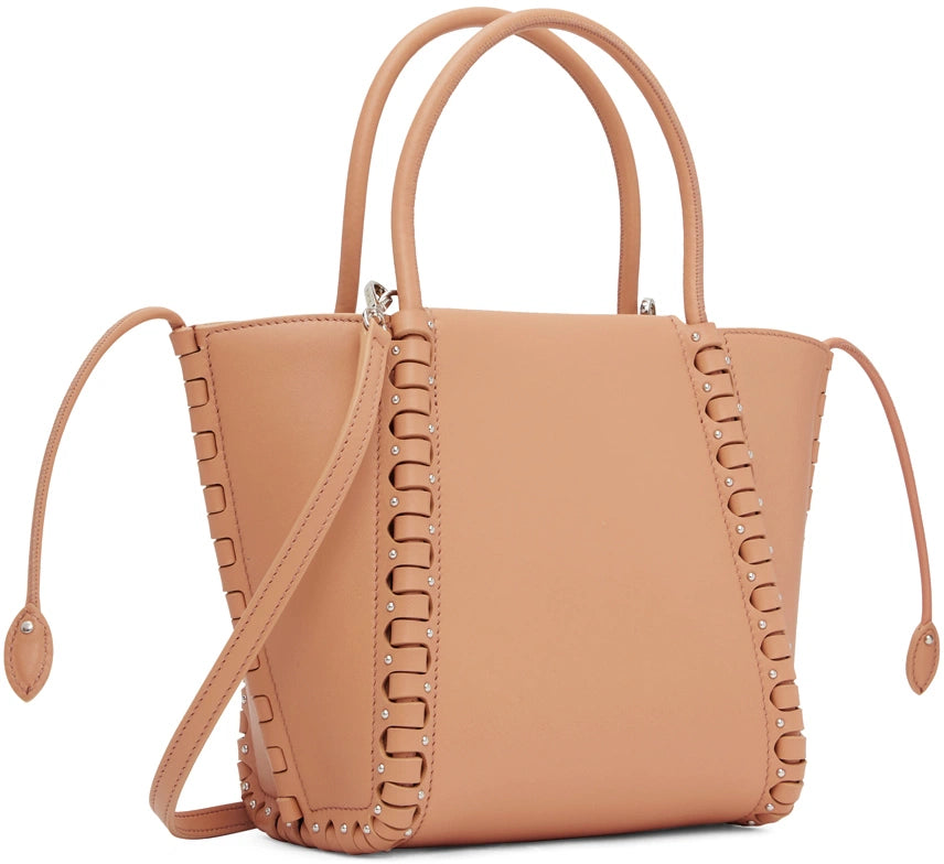 Leather shoulder bag Le Hige - Antique Pink