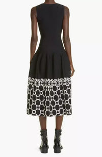 Tailored Maxi Dress - Black & White