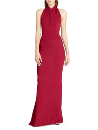 Robe sirène dos nu - Magenta