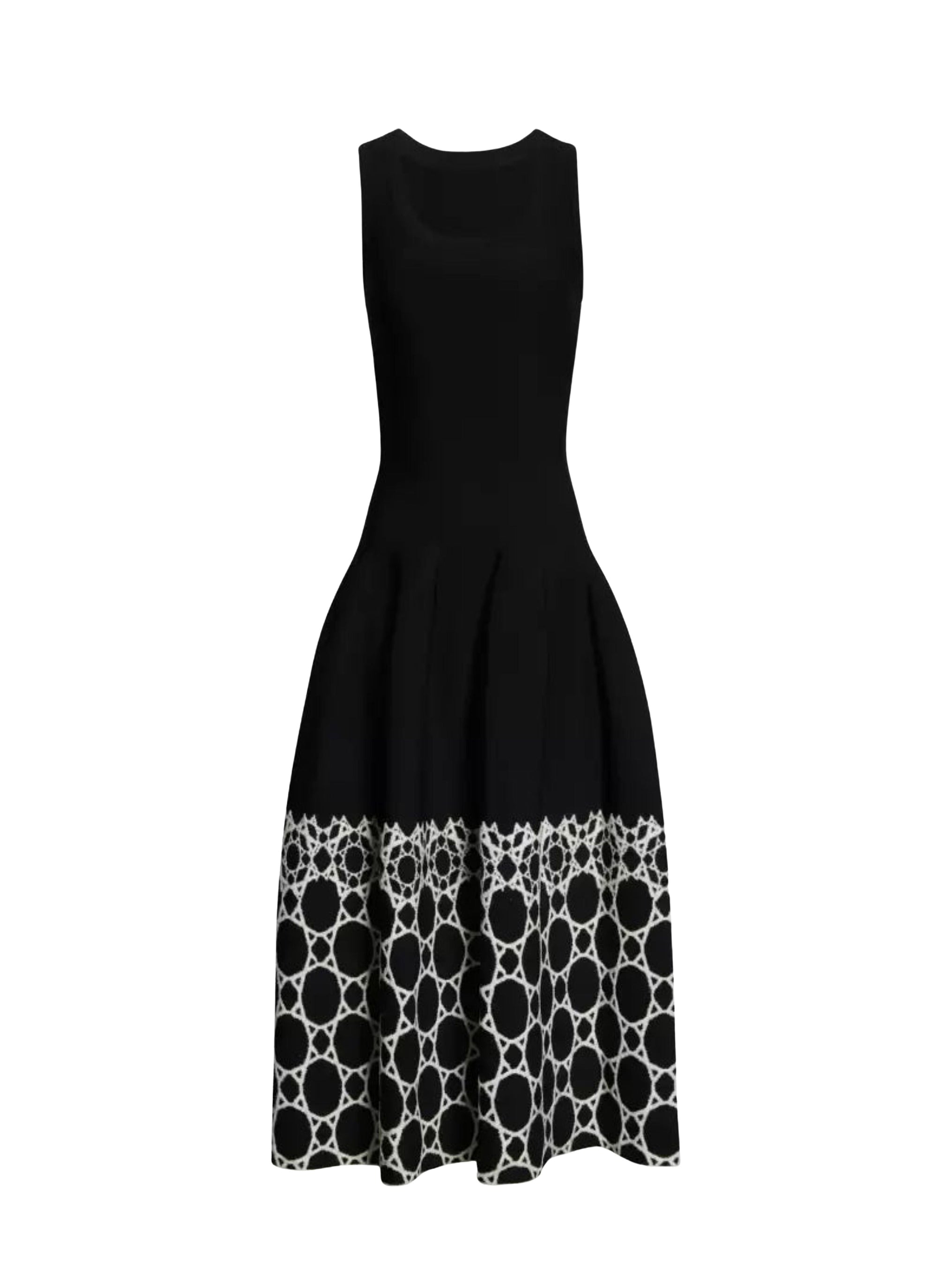 Tailored Maxi Dress - Black & White