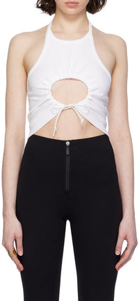 Ribbed tank top - White