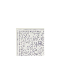 Foulard carré 45cm imprimé - Blanc & Sable