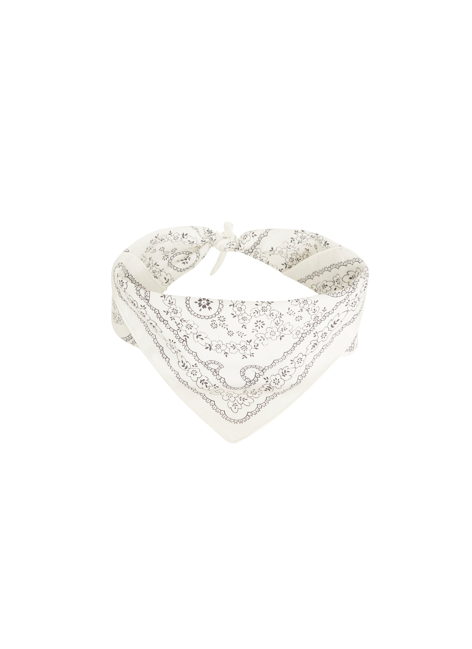 Foulard carré 45cm imprimé - Gris